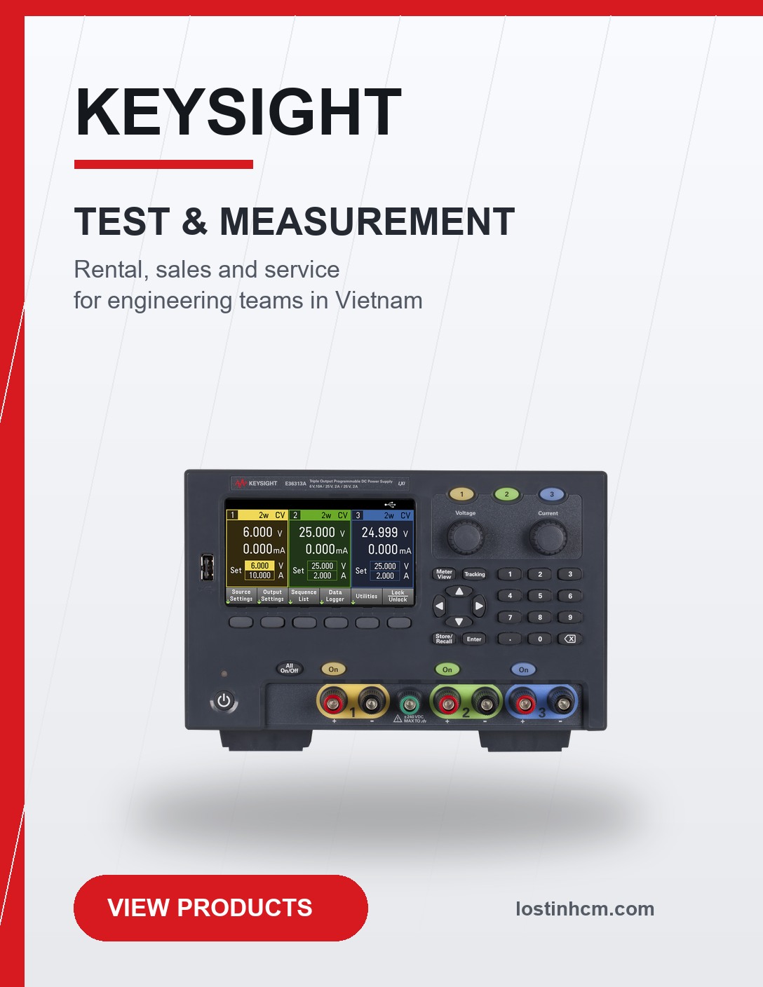 Keysight test and measurement equipment