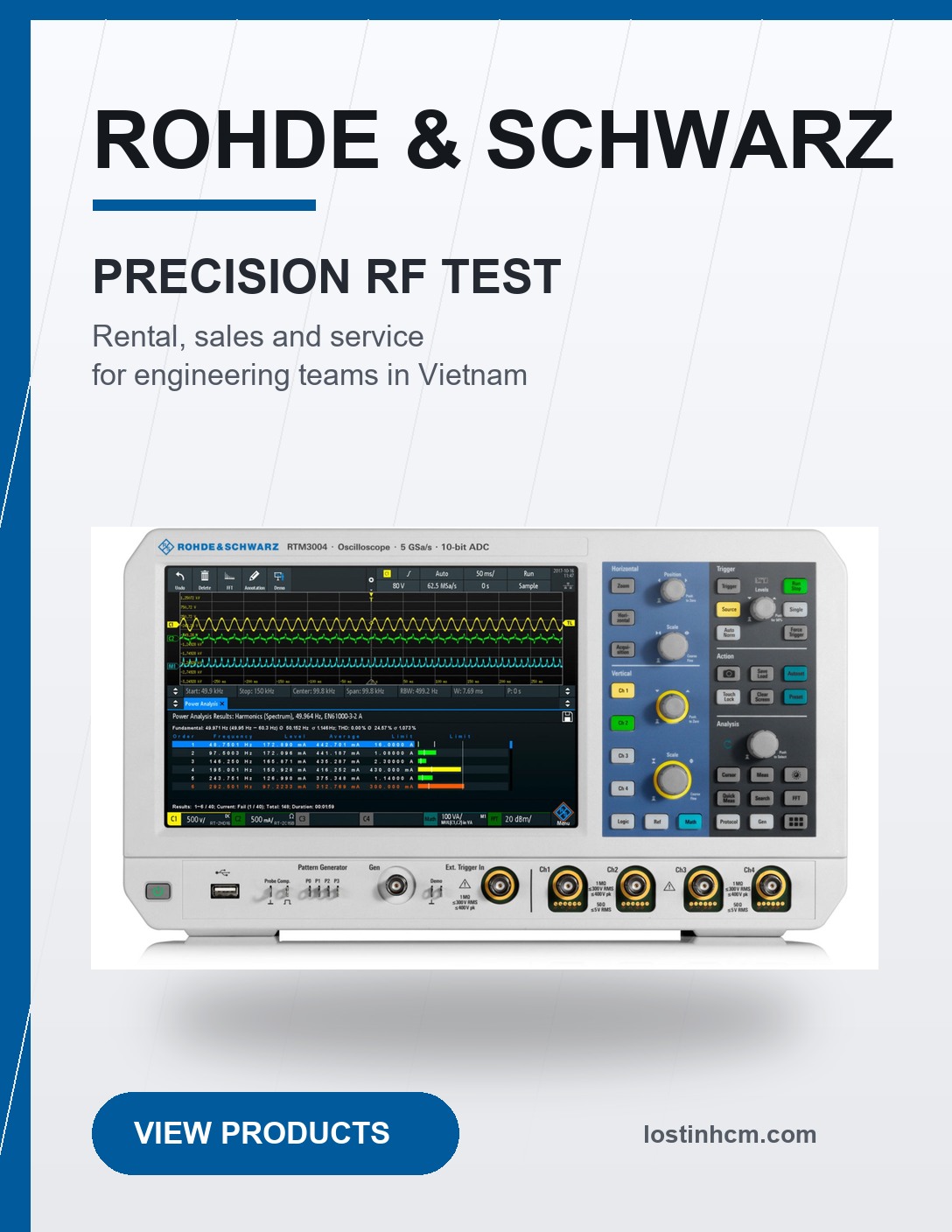 Rohde & Schwarz RF and test equipment